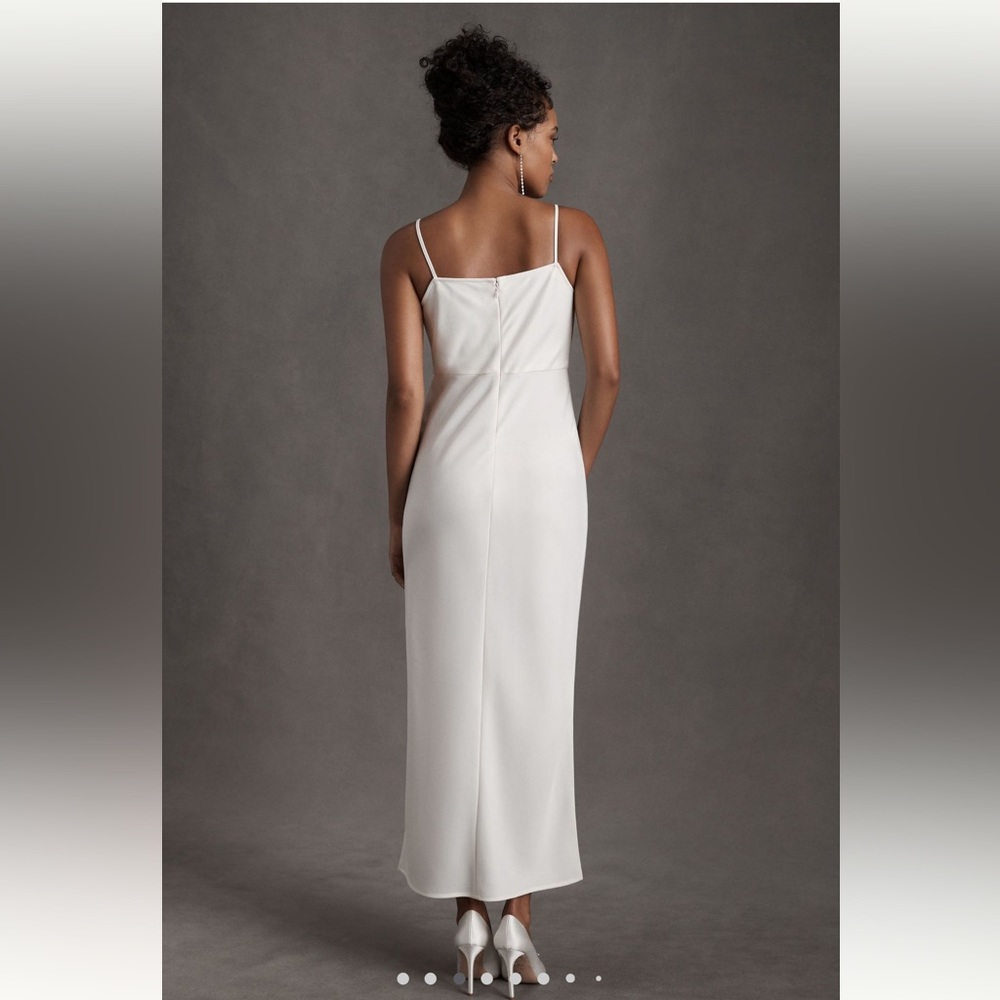 BLDN Cali Satin Charmeuse Midi Dress
